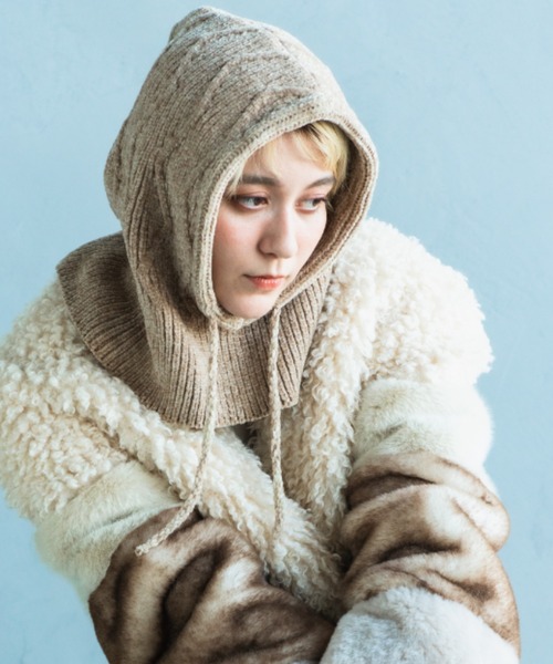 MALL KNIT BALACLAVA 波編みバラクラバ（ニットキャップ/ビーニー