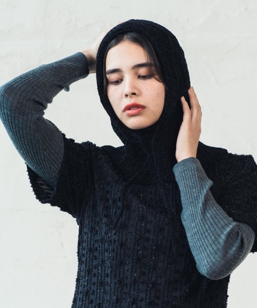 NON MERCI バラクラバ ニットキャップ black means NON MERCI バラクラバ ニットキャップ black means NON MERCI