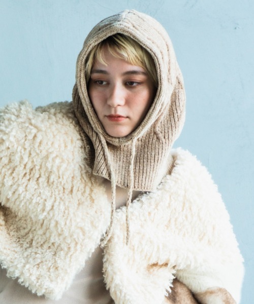 MALL KNIT BALACLAVA 波編みバラクラバ（ニットキャップ/ビーニー