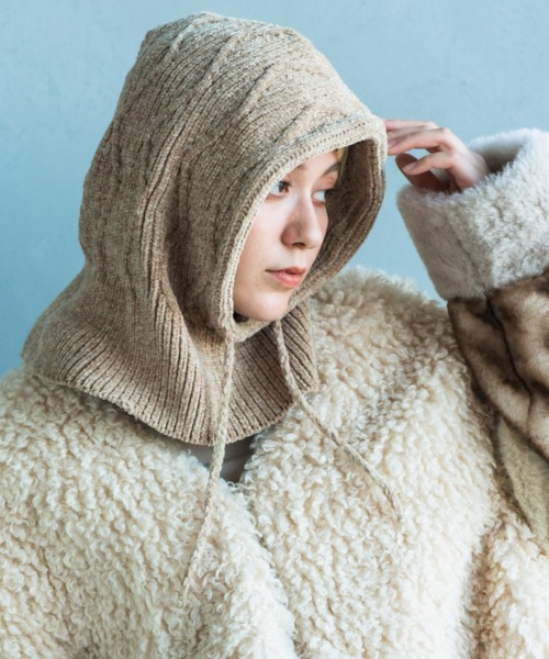 MALL KNIT BALACLAVA 波編みバラクラバ（ニットキャップ/ビーニー