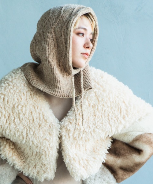 MALL KNIT BALACLAVA 波編みバラクラバ（ニットキャップ/ビーニー