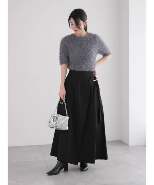 Te chichi（テチチ）の「フェザーハーフスリーブニット（ニット