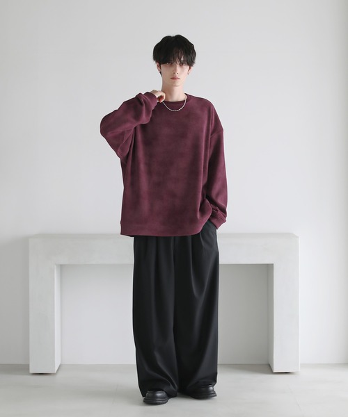 25AW】カットコーデュロイ/ヴィンテージ加工クルーネックプル