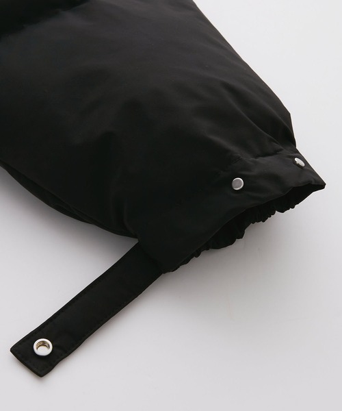 SERACE】Patted volume high neck heat jacket / パテッド