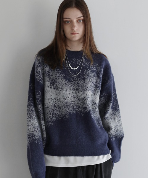 SOCCE（ソーシー）の「モヘアライクルーズシルエットグラデーション