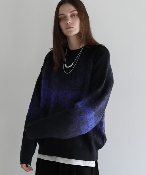 希少 FICCE フィッチェ ヴィンテージ グラデーション モヘア ニット M 希少 FICCE フィッチェ ヴィンテージ グラデーション モヘア