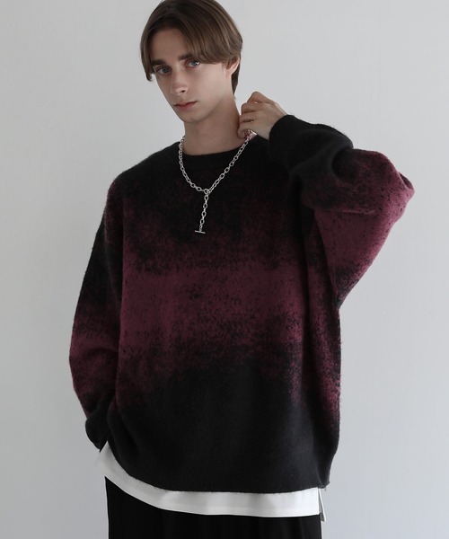 ライカ期 90s ドリスヴァンノッテン モヘヤ グラデーション ニット S ライカ期 90s ドリスヴァンノッテン モヘヤ グラデーション