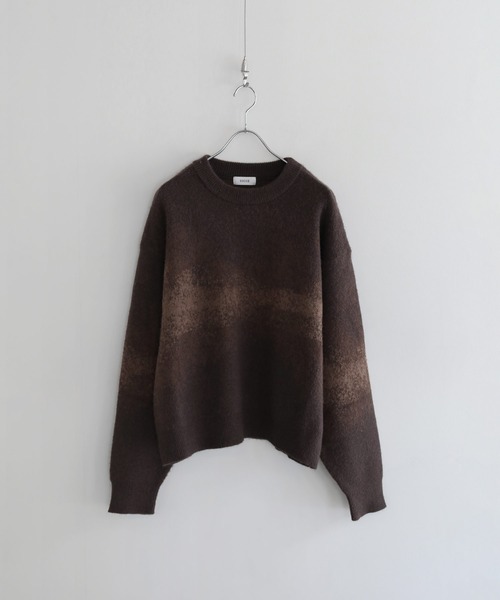 モヘアライクルーズシルエットグラデーションニット（ニット
