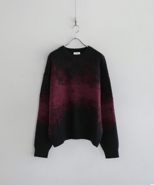 モヘアライクルーズシルエットグラデーションニット（ニット/セーター