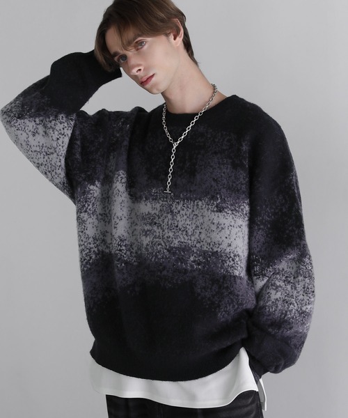 SOCCE（ソーシー）の「モヘアライクルーズシルエットグラデーション