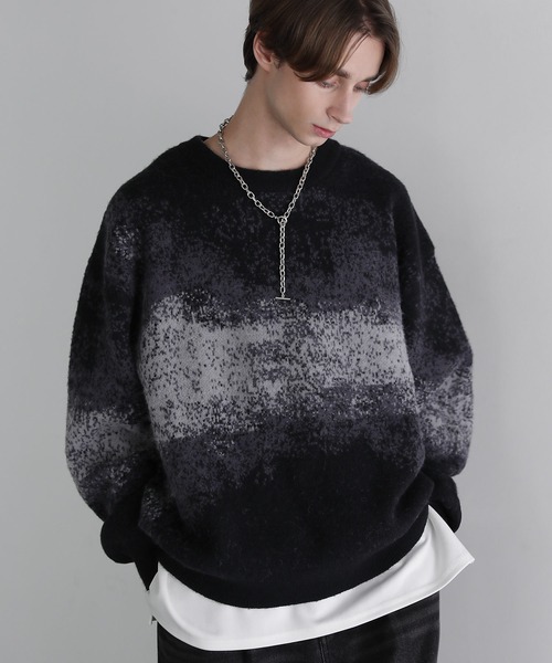 SOCCE（ソーシー）の「モヘアライクルーズシルエットグラデーション