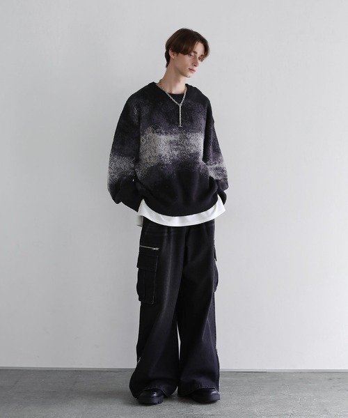 SOCCE（ソーシー）の「モヘアライクルーズシルエットグラデーション