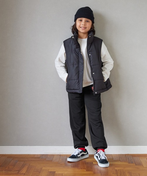 coca(coca)(コカ)の「キッズ カレッジプリント スウェットジョガーパンツ(スウェットパンツ・キッズ・ダークグリーン/ブラック・120/130/140/150)」の13枚目の写真