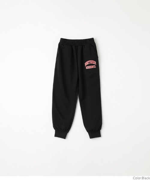 coca(coca)(コカ)の「キッズ カレッジプリント スウェットジョガーパンツ(スウェットパンツ・キッズ・ダークグリーン/ブラック・120/130/140/150)」の6枚目の写真