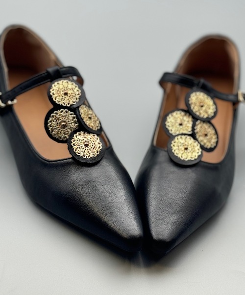 メタルモチーフストラップパンプス（パンプス）｜ANOTHER S（アナザーエス）