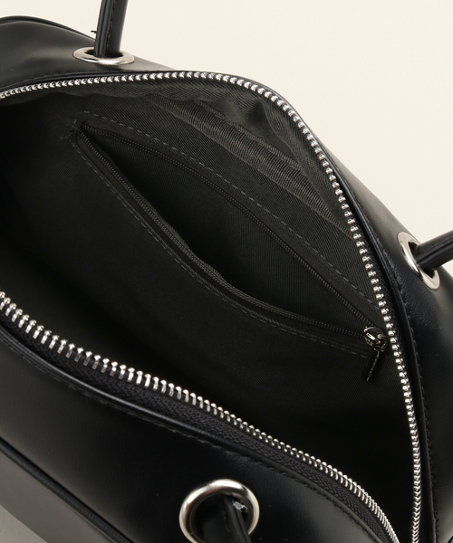 B.C STOCK（ベーセーストック）の「ボストンBAG（ショルダーバッグ・レディース・ホワイト/ウッド/ブラック・FREE）」の14枚目の写真