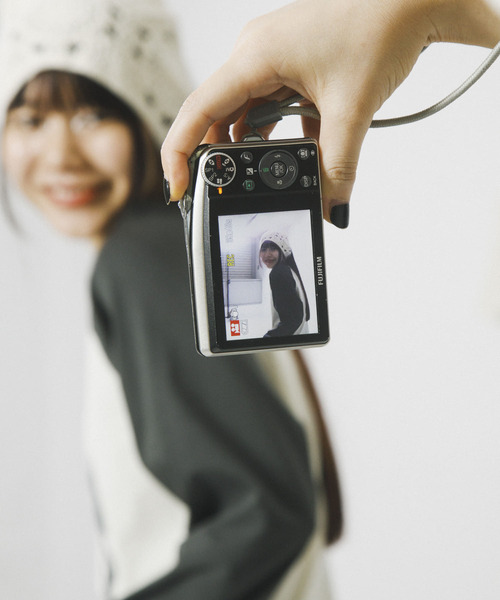 SENSE OF PLACE by URBAN RESEARCH（センスオブプレイスバイアーバンリサーチ）の「『別注』さらさ×SENSE OF PLACE　バイカラーラグランロングTシャツ（Tシャツ/カットソー・レディース・ブラウン/アイボリー/ミント・ONE）」の10枚目の写真