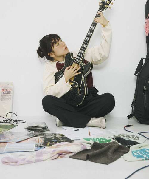 SENSE OF PLACE by URBAN RESEARCH（センスオブプレイスバイアーバンリサーチ）の「『別注』さらさ×SENSE OF PLACE　バイカラーラグランロングTシャツ（Tシャツ/カットソー・レディース・ブラウン/アイボリー/ミント・ONE）」の20枚目の写真