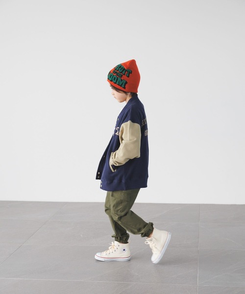 FRUIT OF THE LOOM（フルーツオブザルーム）の「【Fruit Of The Loom(フルーツオブザルーム)】別注ロゴニットワッチ (KIDS)（ニットキャップ/ビーニー・キッズ・オレンジ/ブラック/ブルー・FREE）」の8枚目の写真