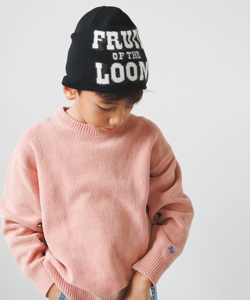 FRUIT OF THE LOOM（フルーツオブザルーム）の「【Fruit Of The Loom(フルーツオブザルーム)】別注ロゴニットワッチ (KIDS)（ニットキャップ/ビーニー・キッズ・オレンジ/ブラック/ブルー・FREE）」の21枚目の写真