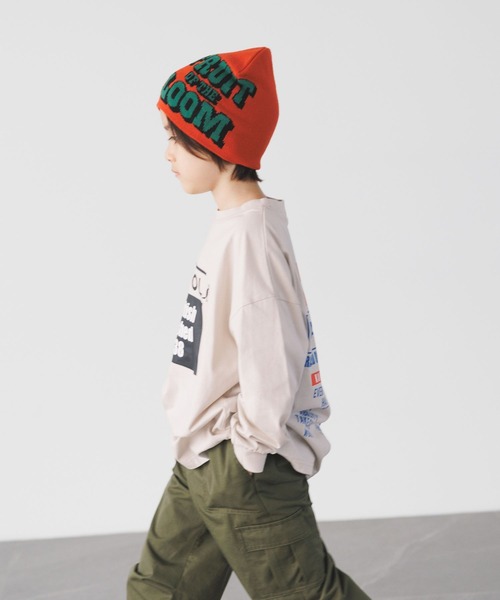 FRUIT OF THE LOOM（フルーツオブザルーム）の「【Fruit Of The Loom(フルーツオブザルーム)】別注ロゴニットワッチ (KIDS)（ニットキャップ/ビーニー・キッズ・オレンジ/ブラック/ブルー・FREE）」の19枚目の写真