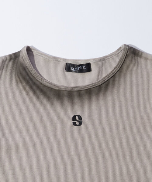 WHO'S WHO gallery(フーズフーギャラリー)の「【SLOPPY/スロッピー】スマッジトップス(Tシャツ/カットソー・レディース・チャコールグレー/ライトグレー・FREE)」の6枚目の写真