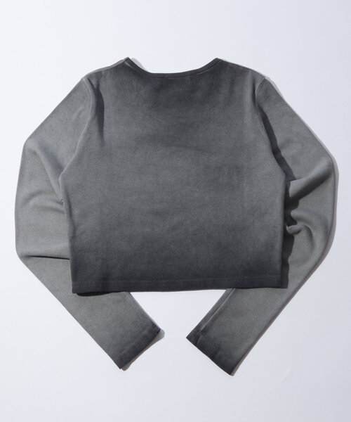 WHO'S WHO gallery(フーズフーギャラリー)の「【SLOPPY/スロッピー】スマッジトップス(Tシャツ/カットソー・レディース・チャコールグレー/ライトグレー・FREE)」の13枚目の写真