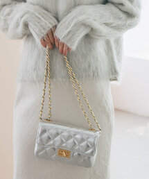 AULENTTI | 【オウレンティ】メタリックキルティングショルダーバッグ(ショルダーバッグ)