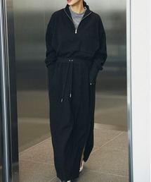Ameri | UND HALF ZIP SWEAT DRESS(ワンピース)