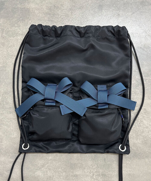 CIAOPANIC（チャオパニック）の「テープリボンナイロンナップザック（バックパック/リュック・レディース・ブラック/カーキ・FREE）」の3枚目の写真