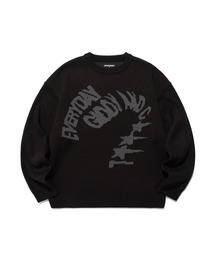 ニット セーター 「UNISEX」ISTKUNST／ダメージニット レディース メンズ ISTKUNST ニット セーター 「UNISEX」ISTKUNST／ダメージニット