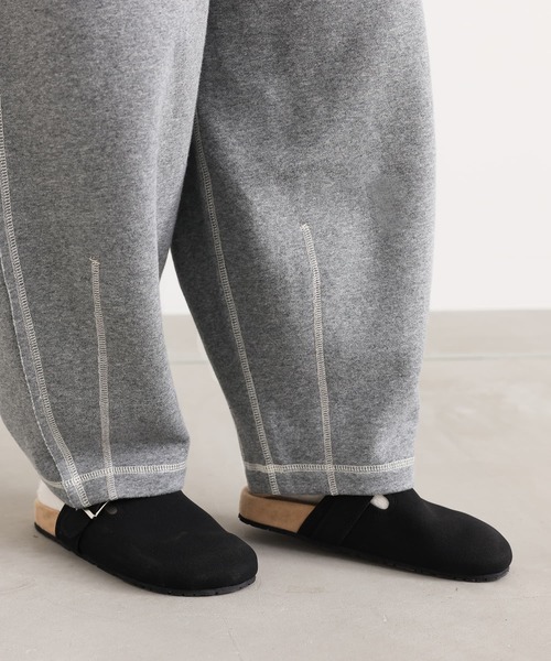 n'OrLABEL(ノアールレーベル)の「裏起毛配色ステッチコクーンパンツ(その他パンツ・レディース・ネイビー/ブラック/杢グレー・2/1)」の18枚目の写真