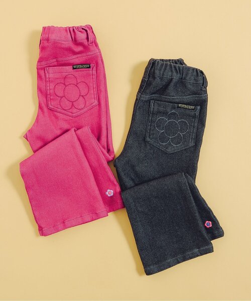 BREEZE（ブリーズ）の「【あったか】フレアエブリパンツ（その他パンツ・キッズ・ピンク/ブラック・140/90/100/110/130/80/120）」の3枚目の写真
