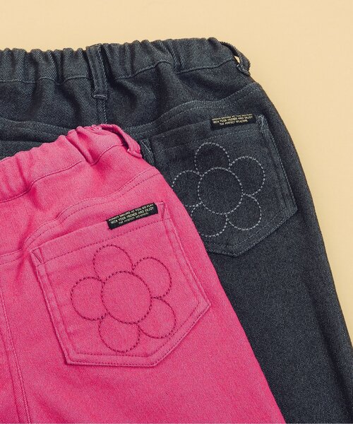 BREEZE（ブリーズ）の「【あったか】フレアエブリパンツ（その他パンツ・キッズ・ピンク/ブラック・140/90/100/110/130/80/120）」の4枚目の写真