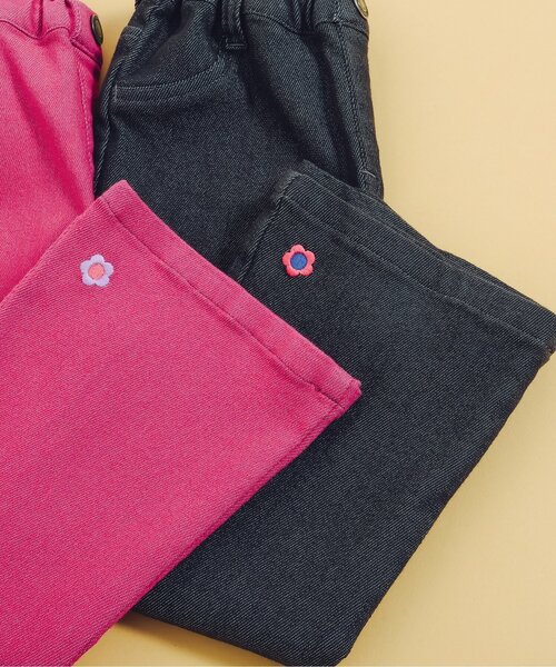BREEZE（ブリーズ）の「【あったか】フレアエブリパンツ（その他パンツ・キッズ・ピンク/ブラック・140/90/100/110/130/80/120）」の5枚目の写真