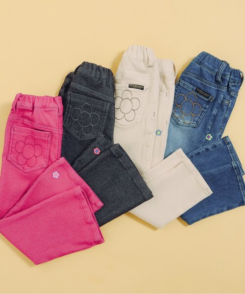 BREEZE（ブリーズ）の「【あったか】フレアエブリパンツ（その他パンツ・キッズ・ピンク/ブラック・140/90/100/110/130/80/120）」の6枚目の写真