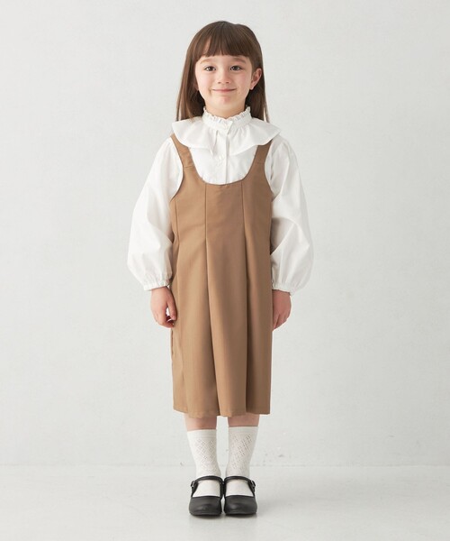 プリーツライク タック ジャンパースカート / キッズ 100cm-130cm(ジャンパースカート)|green label relaxing(グリーンレーベルリラクシング) プリーツライク タック ジャンパースカート / キッズ 100cm-130cm(ジャンパースカート)|green label relaxing(グリーンレーベルリラクシング)