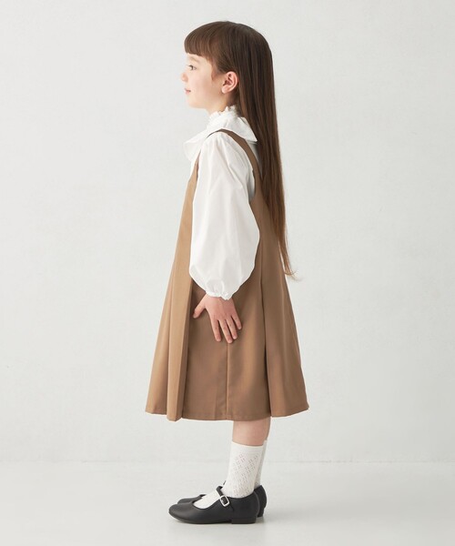 プリーツライク タック ジャンパースカート / キッズ 100cm-130cm(ジャンパースカート)|green label relaxing(グリーンレーベルリラクシング) プリーツライク タック ジャンパースカート / キッズ 100cm-130cm(ジャンパースカート)|green label relaxing(グリーンレーベルリラクシング)