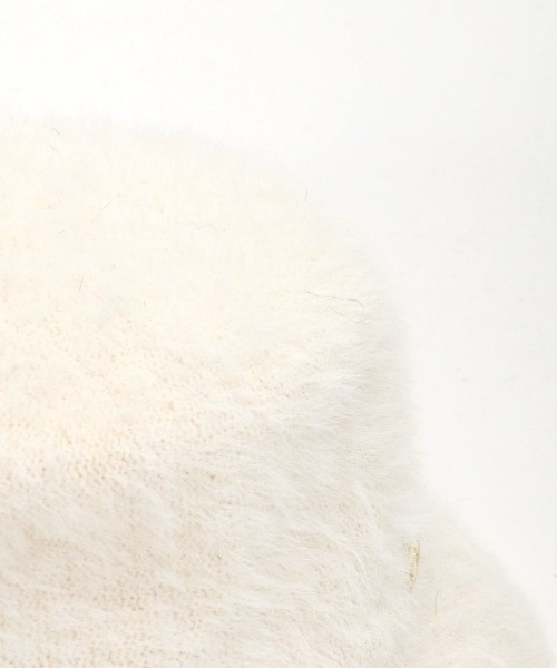 axes femme（アクシーズファム）の「プレート付シャギーバケハ（ハット・レディース・ワイン/ブラック/ホワイト・FREE）」の6枚目の写真