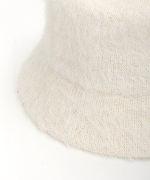 axes femme（アクシーズファム）の「プレート付シャギーバケハ（ハット・レディース・ワイン/ブラック/ホワイト・FREE）」の7枚目の写真