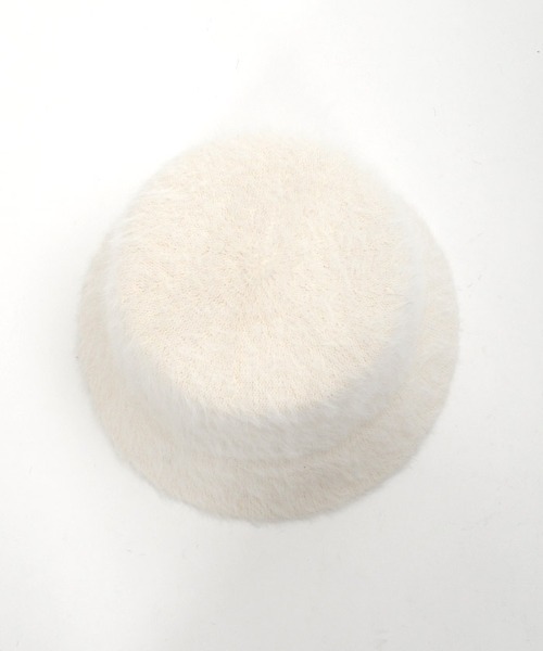 axes femme（アクシーズファム）の「プレート付シャギーバケハ（ハット・レディース・ワイン/ブラック/ホワイト・FREE）」の8枚目の写真