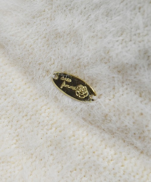 axes femme（アクシーズファム）の「プレート付シャギーバケハ（ハット・レディース・ワイン/ブラック/ホワイト・FREE）」の10枚目の写真