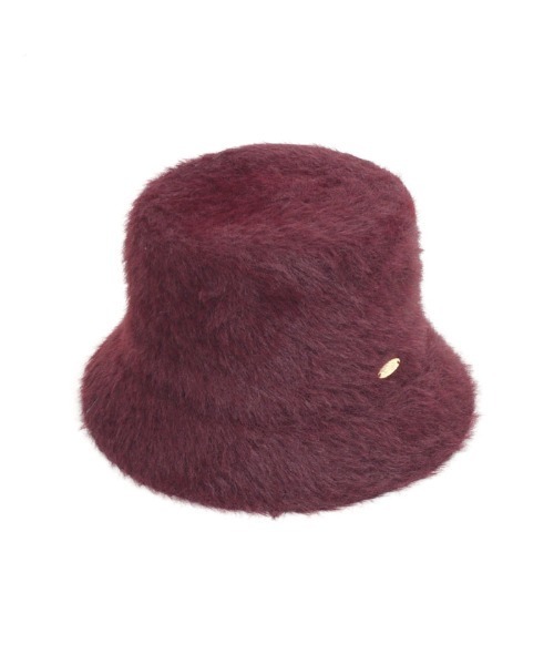 axes femme（アクシーズファム）の「プレート付シャギーバケハ（ハット・レディース・ワイン/ブラック/ホワイト・FREE）」の18枚目の写真