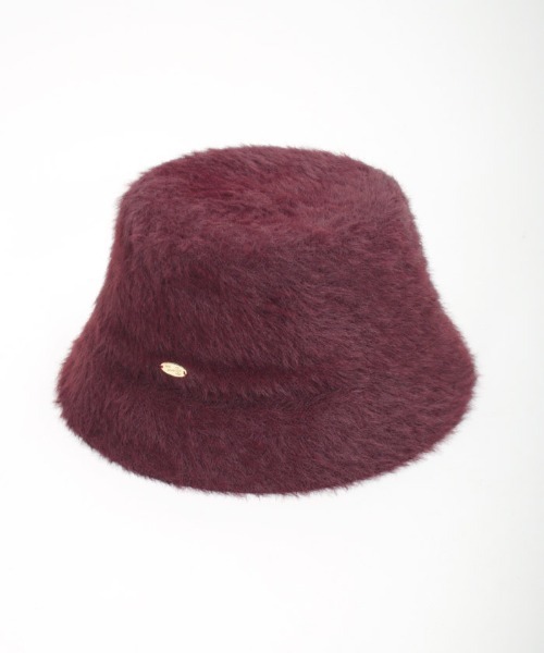 axes femme（アクシーズファム）の「プレート付シャギーバケハ（ハット・レディース・ワイン/ブラック/ホワイト・FREE）」の19枚目の写真