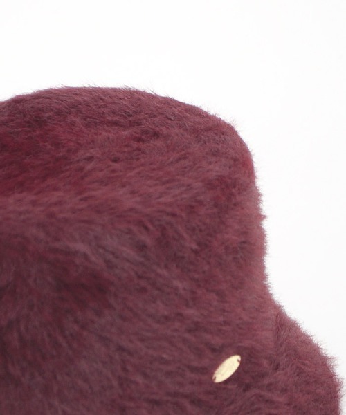 axes femme（アクシーズファム）の「プレート付シャギーバケハ（ハット・レディース・ワイン/ブラック/ホワイト・FREE）」の20枚目の写真