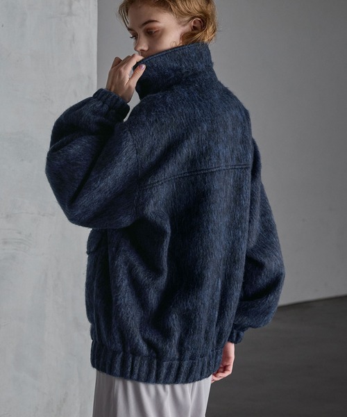 SERACE】2way loose shaggy short blouson / 2wayルーズシャギー