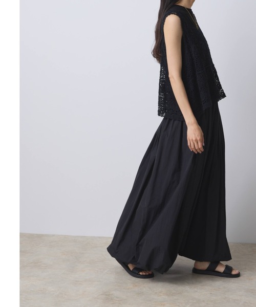 Libra Cue（リブラ キュー）の「バルーンロングスカート（スカート・レディース・ブラック/アイボリー/モカ・FREE）」の6枚目の写真