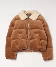 Aazz様ラルフローレン キルティングダウンコート カーキ 玉虫色 コーデュロイ コーデュロイ POLO RALPH LAUREN(ポロラルフローレン) ダウン