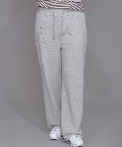 FCMM(エフシーエムエム)の「STAR SWEATPANTS/スタースウェットパンツ(スウェットパンツ・レディース・ネイビー/アイボリー/グレー・SMALL/MEDIUM)」の3枚目の写真