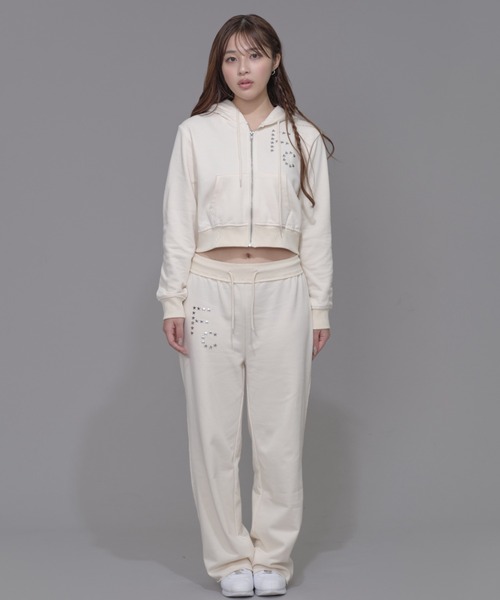 FCMM(エフシーエムエム)の「STAR SWEATPANTS/スタースウェットパンツ(スウェットパンツ・レディース・ネイビー/アイボリー/グレー・SMALL/MEDIUM)」の4枚目の写真